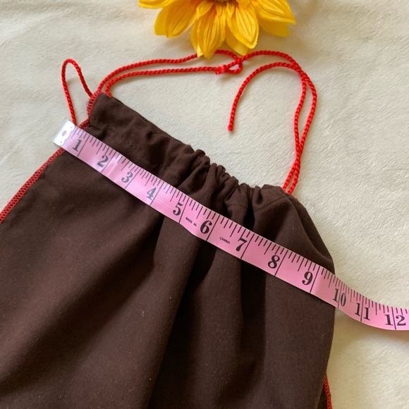 COACH smaller soft brown drawstring dust bag VVGUC ++ - Picture 6 of 7